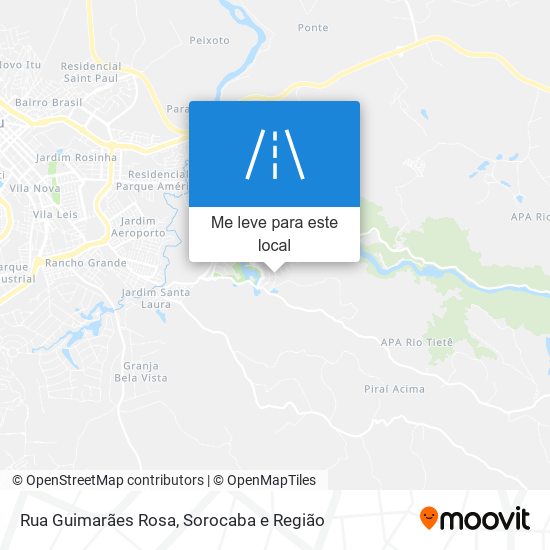 Rua Guimarães Rosa mapa