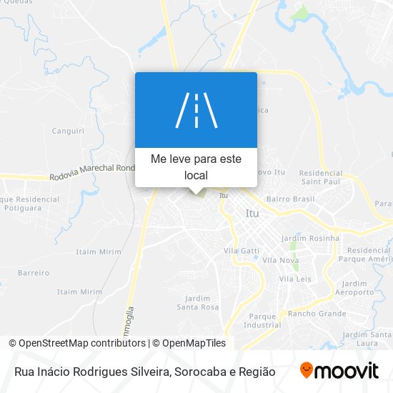 Rua Inácio Rodrigues Silveira mapa