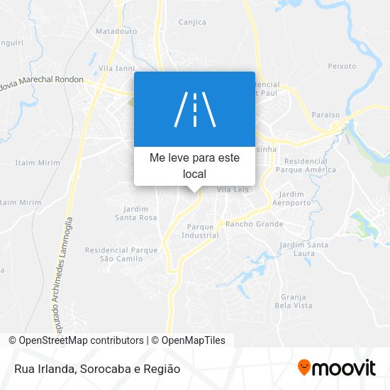Rua Irlanda mapa
