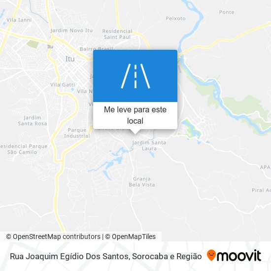 Rua Joaquim Egídio Dos Santos mapa