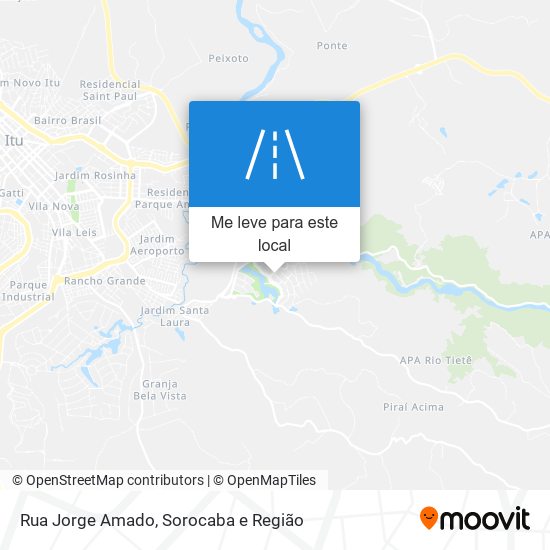 Rua Jorge Amado mapa