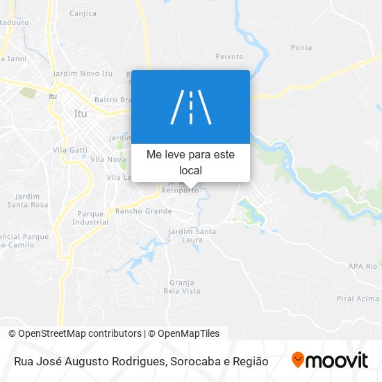 Rua José Augusto Rodrigues mapa