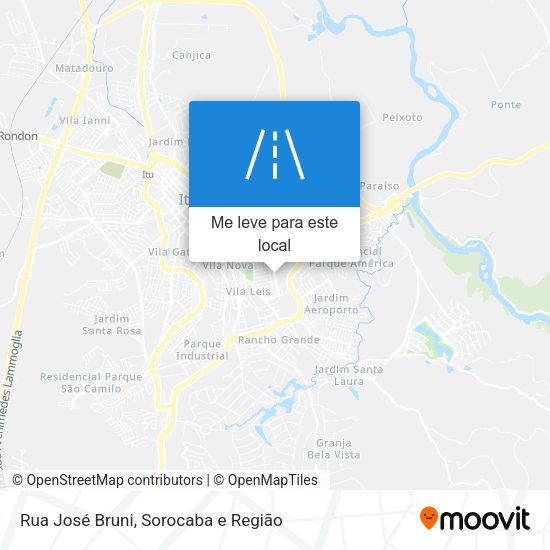 Rua José Bruni mapa
