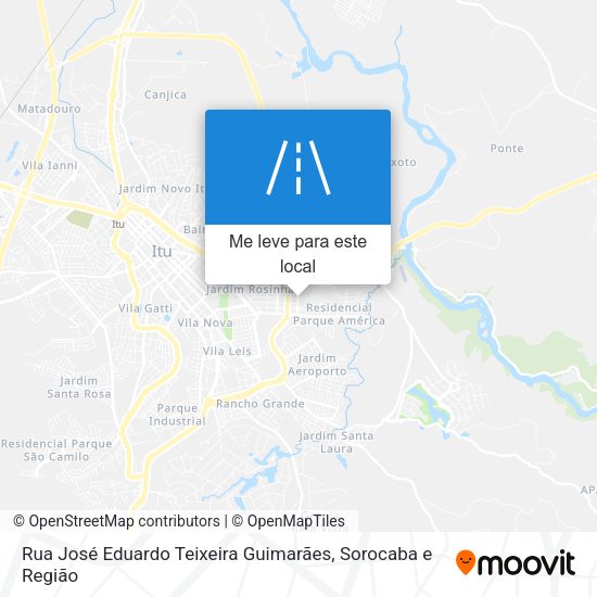 Rua José Eduardo Teixeira Guimarães mapa