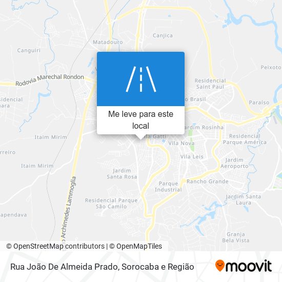 Rua João De Almeida Prado mapa