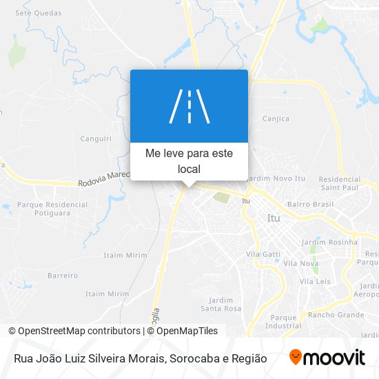 Rua João Luiz Silveira Morais mapa