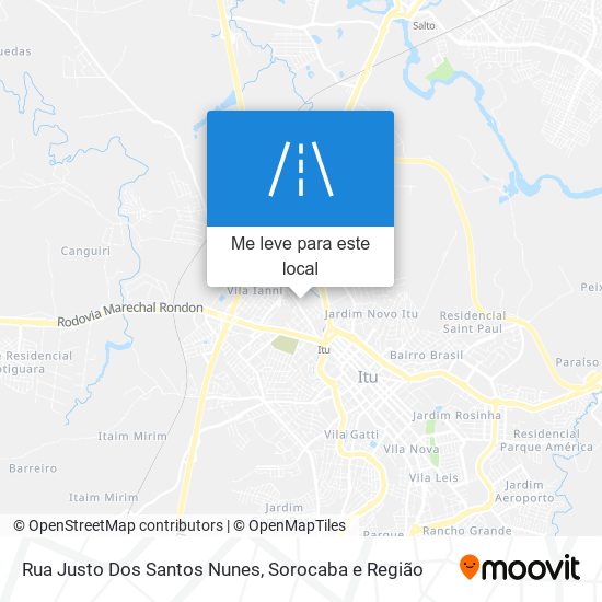 Rua Justo Dos Santos Nunes mapa