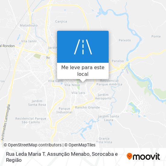 Rua Leda Maria T. Assunção Menabo mapa