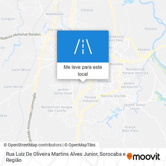 Rua Luiz De Oliveira Martins Alves Junior mapa