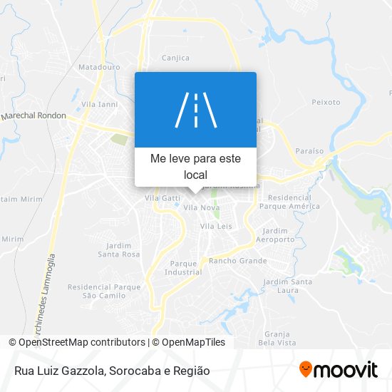 Rua Luiz Gazzola mapa