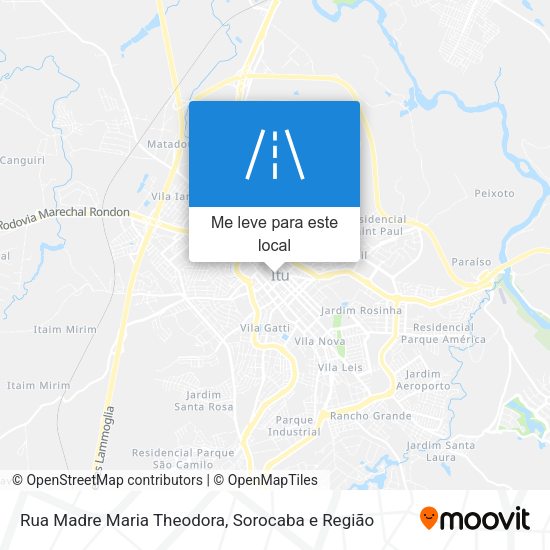 Rua Madre Maria Theodora mapa