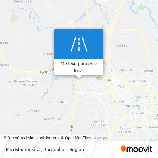 Rua Madressilva mapa