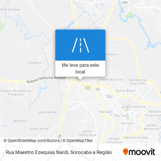 Rua Maestro Ezequias Nardi mapa