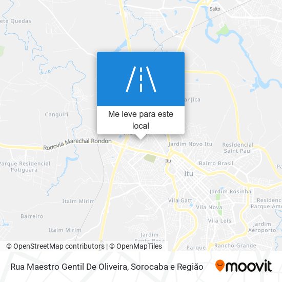 Rua Maestro Gentil De Oliveira mapa