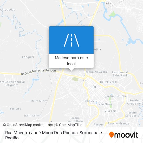 Rua Maestro José Maria Dos Passos mapa