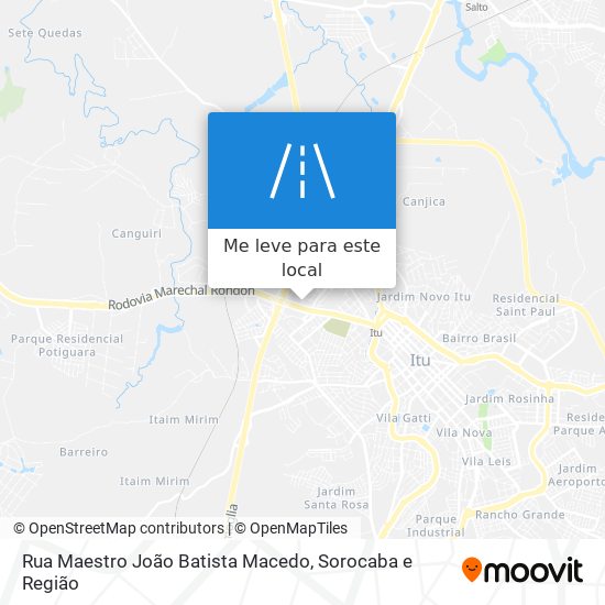 Rua Maestro João Batista Macedo mapa