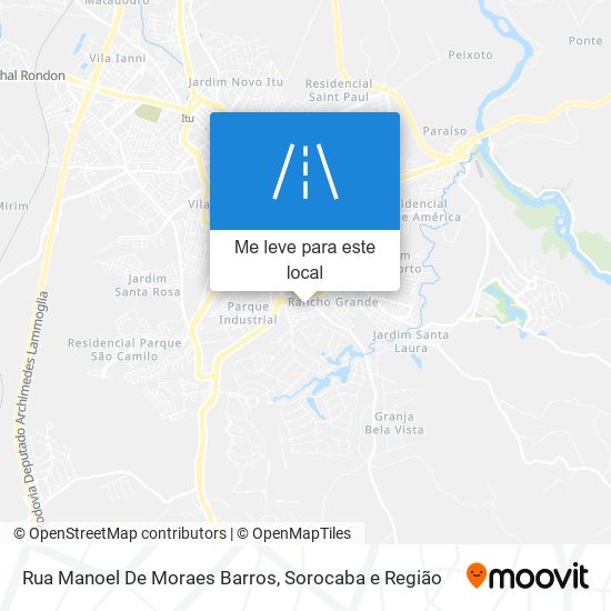 Rua Manoel De Moraes Barros mapa