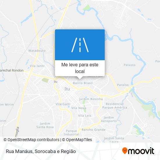 Rua Manáus mapa