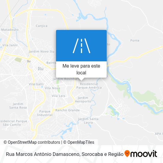 Rua Marcos Antônio Damasceno mapa