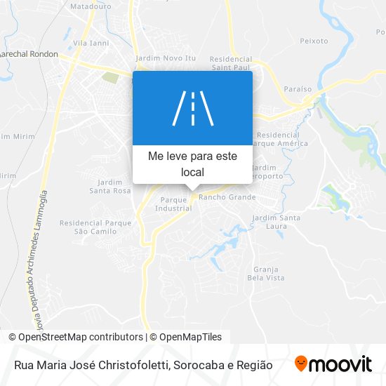 Rua Maria José Christofoletti mapa