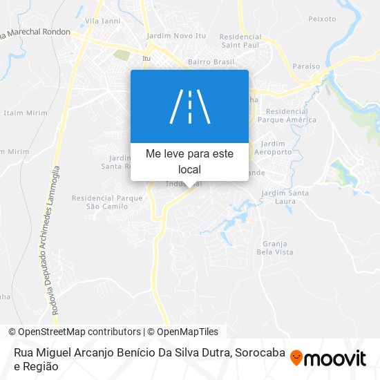 Rua Miguel Arcanjo Benício Da Silva Dutra mapa