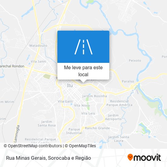 Rua Minas Gerais mapa