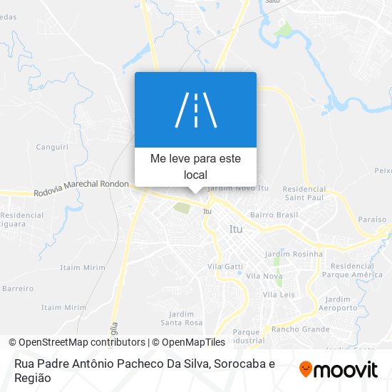 Rua Padre Antônio Pacheco Da Silva mapa