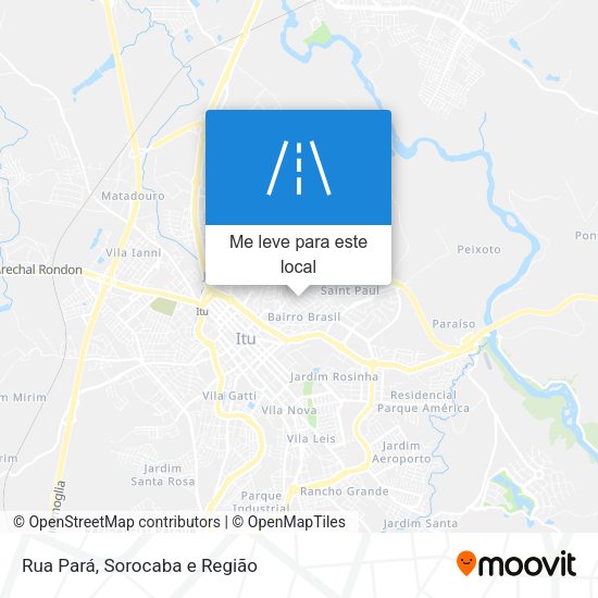 Rua Pará mapa