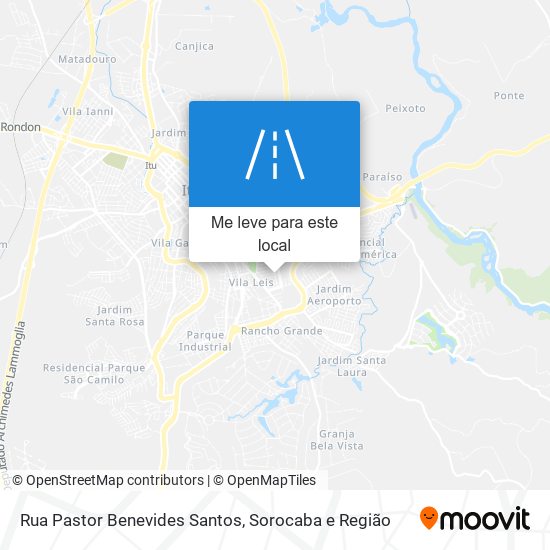 Rua Pastor Benevides Santos mapa