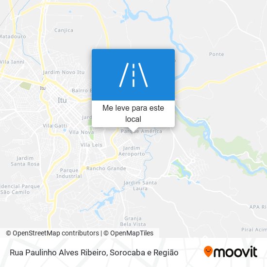 Rua Paulinho Alves Ribeiro mapa