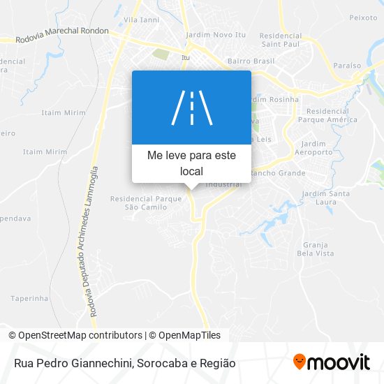 Rua Pedro Giannechini mapa