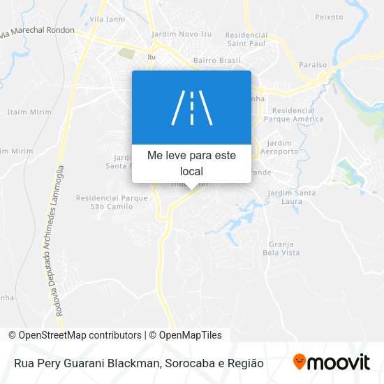 Rua Pery Guarani Blackman mapa