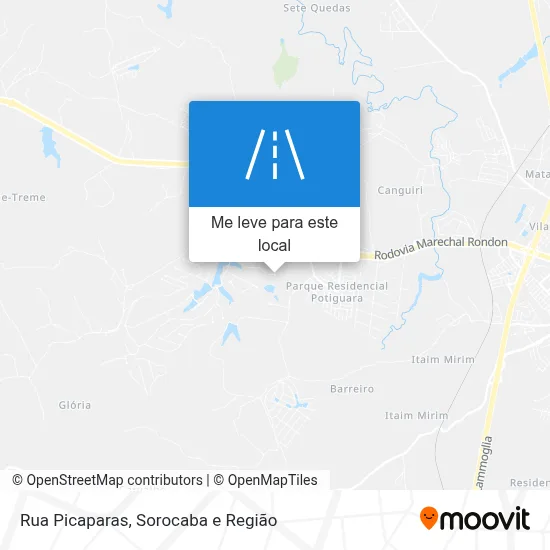 Rua Picaparas mapa