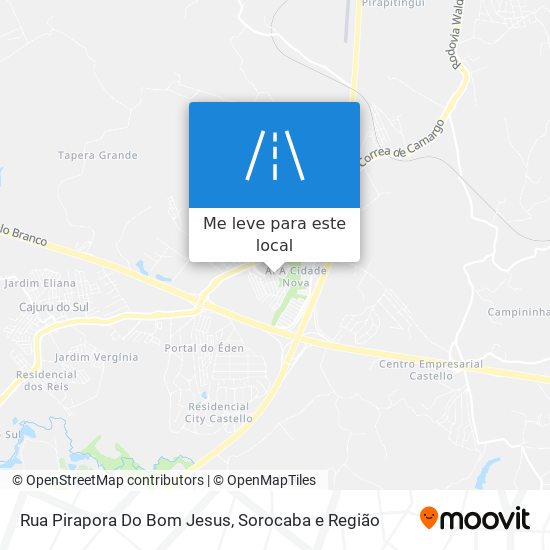 Rua Pirapora Do Bom Jesus mapa