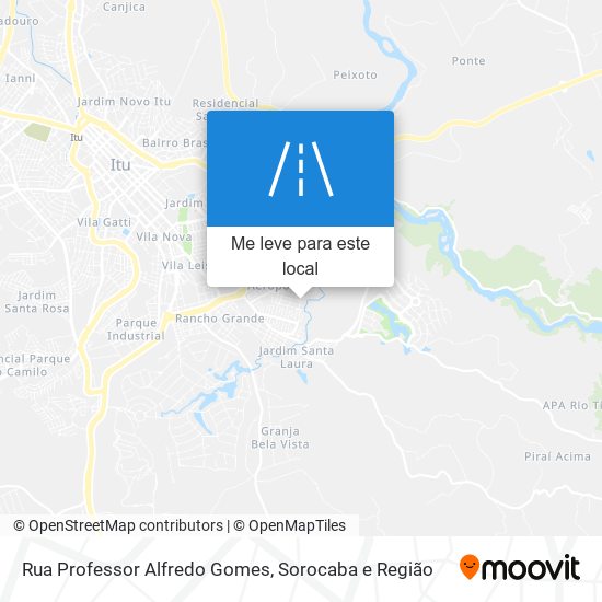 Rua Professor Alfredo Gomes mapa