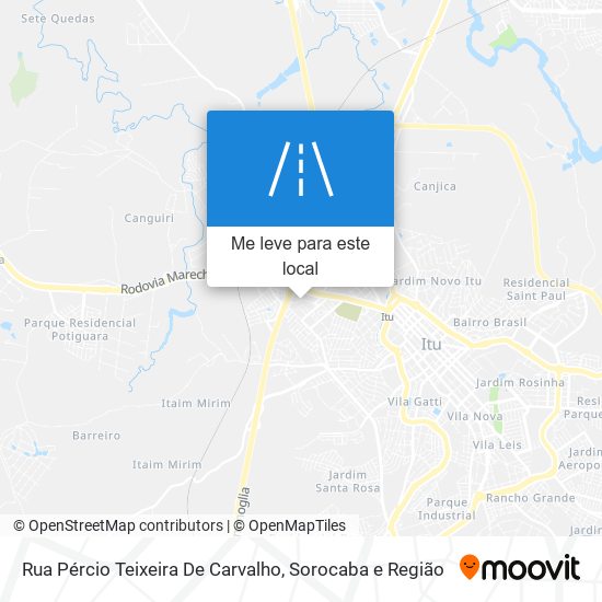 Rua Pércio Teixeira De Carvalho mapa