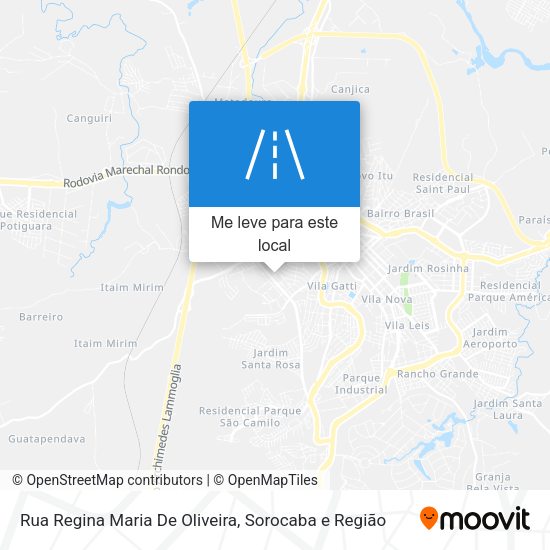 Rua Regina Maria De Oliveira mapa