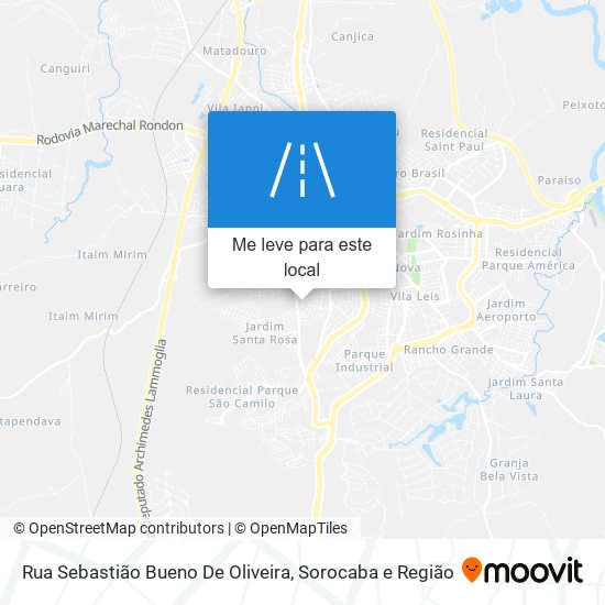 Rua Sebastião Bueno De Oliveira mapa