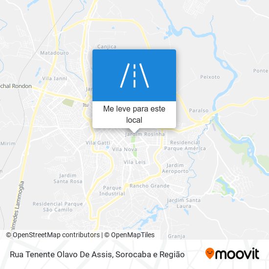 Rua Tenente Olavo De Assis mapa