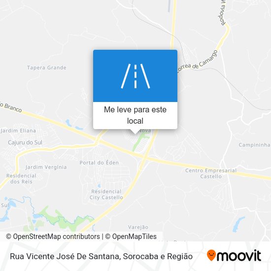 Rua Vicente José De Santana mapa