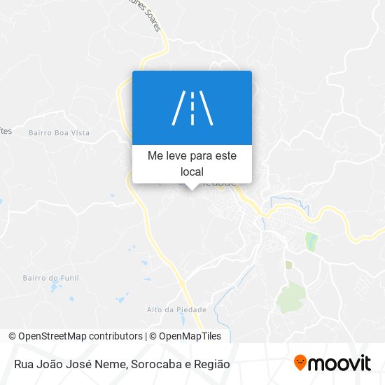 Rua João José Neme mapa