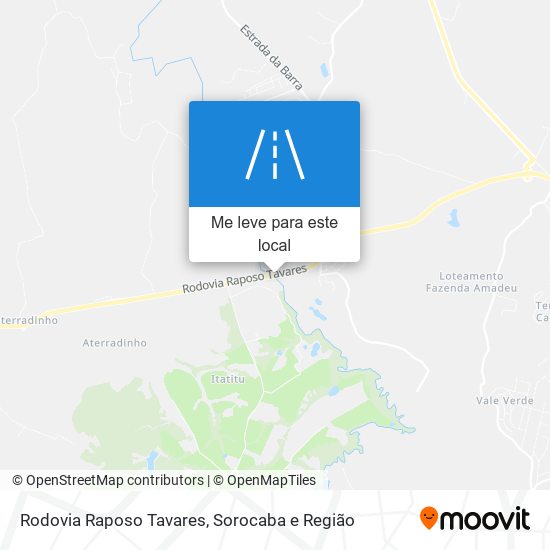 Rodovia Raposo Tavares mapa