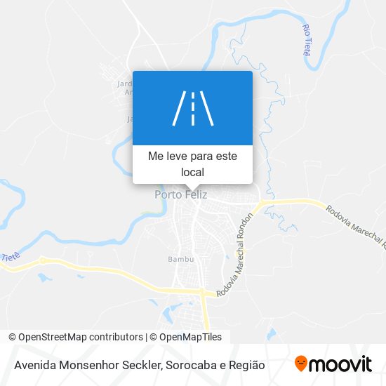 Avenida Monsenhor Seckler mapa