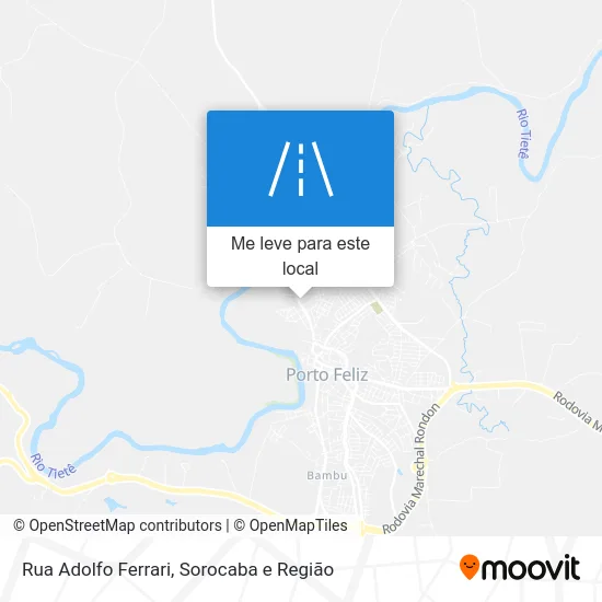 Rua Adolfo Ferrari mapa