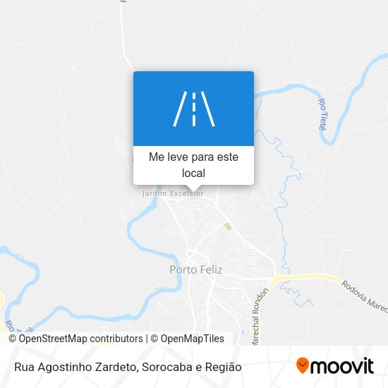 Rua Agostinho Zardeto mapa