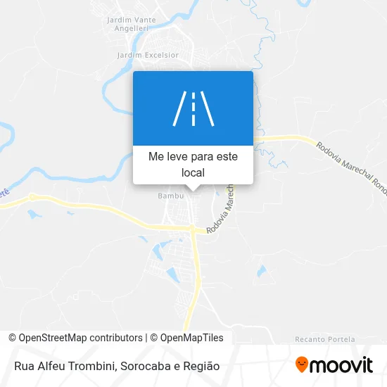 Rua Alfeu Trombini mapa