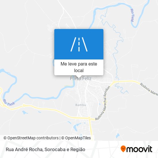 Rua André Rocha mapa