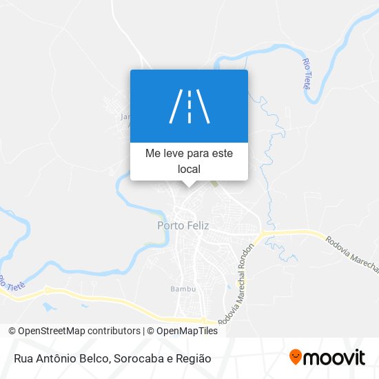 Rua Antônio Belco mapa