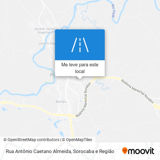 Rua Antônio Caetano Almeida mapa