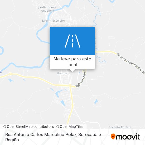 Rua Antônio Carlos Marcolino Polaz mapa